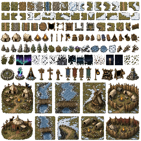 Aurora Steppe Pack 32x atlas