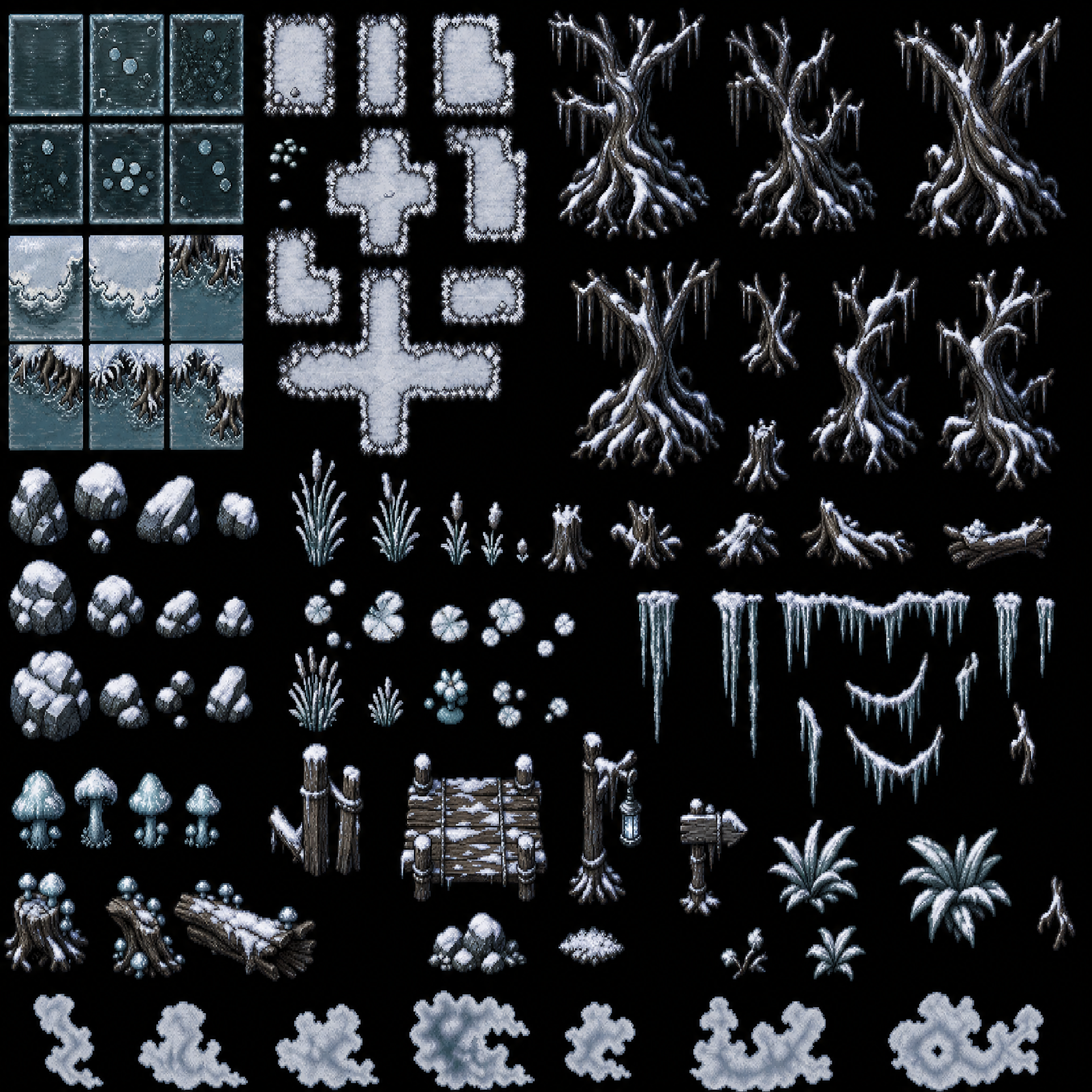 Snowy Dead Forest 32x atlas