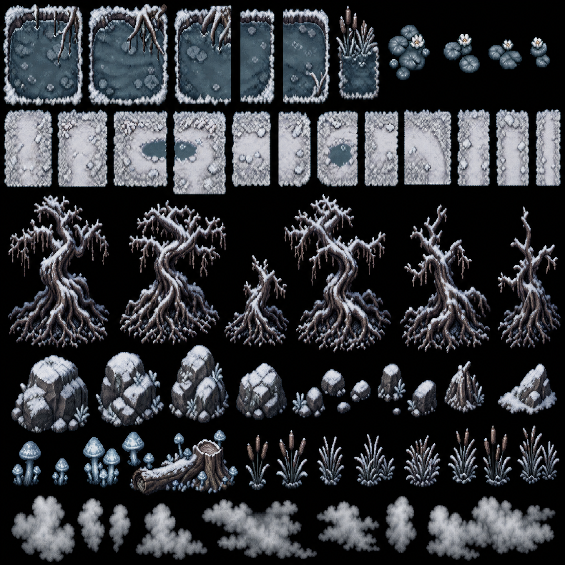 Snowy Dead Forest 64x atlas