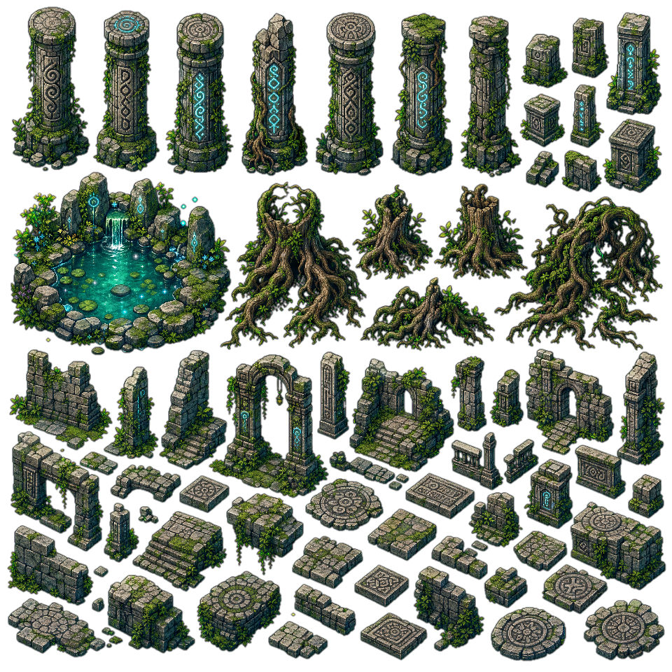 Deep Forest Highway 64x atlas