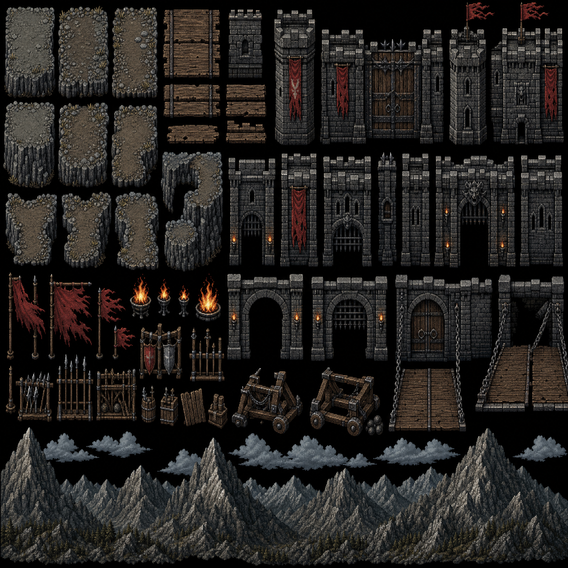 Mountain Fortress Pack 128x atlas