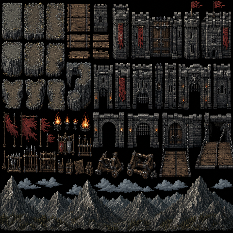 Mountain Fortress Pack 32x atlas