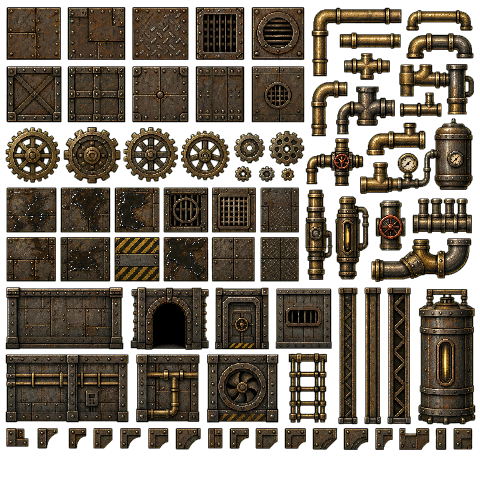 Steampunk Factory Pack 32x atlas